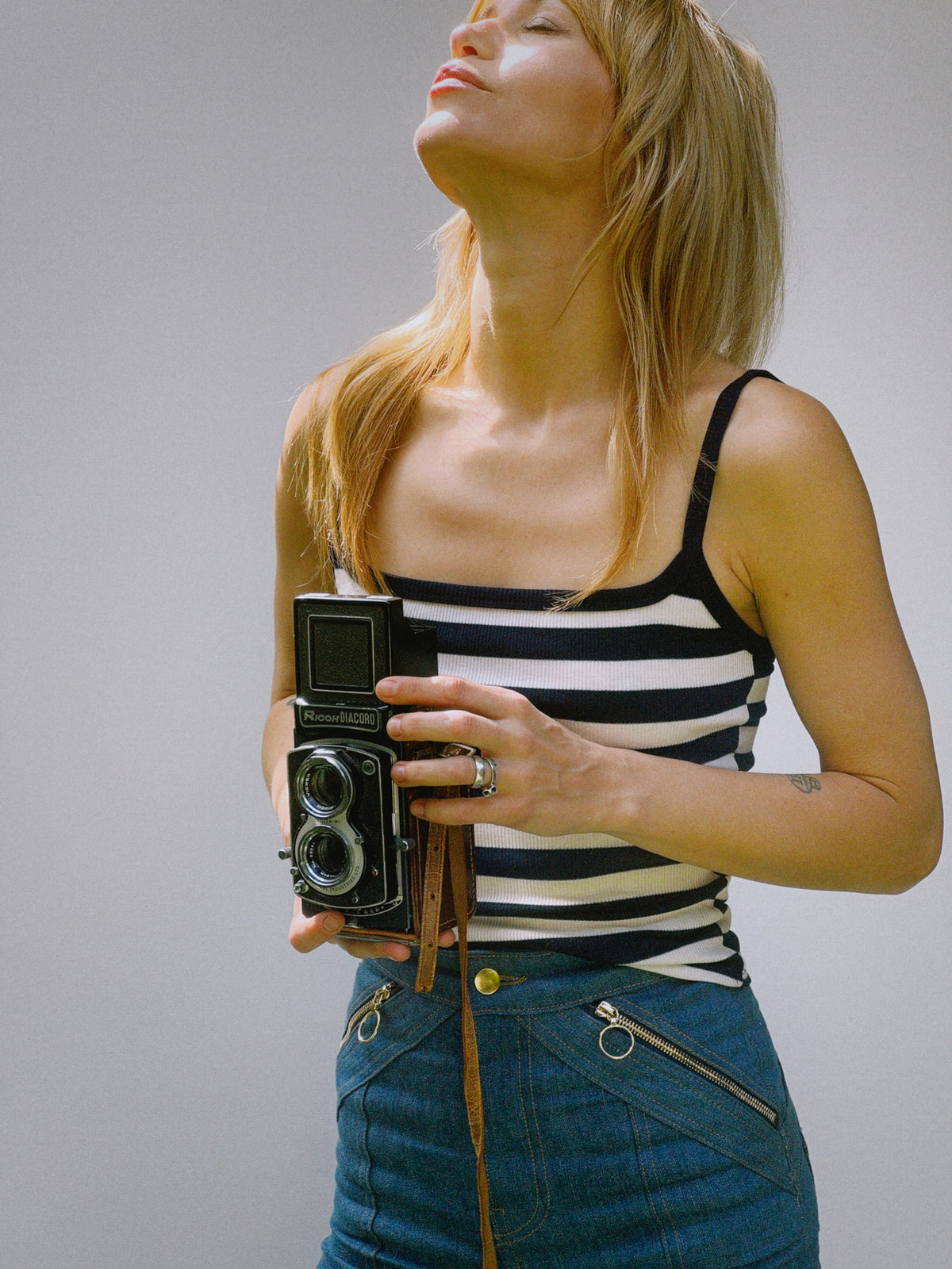 Gainsbourg tank in navy | restocked
