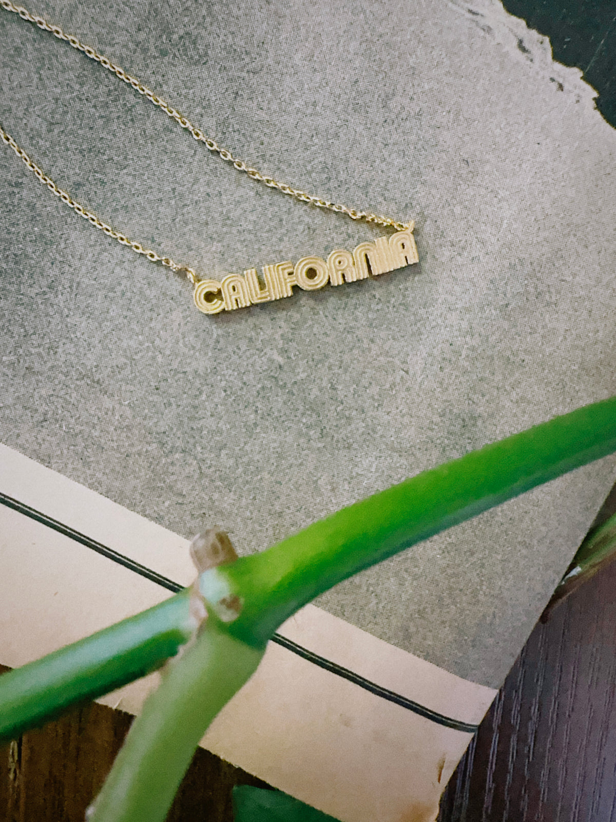 California Gold necklace...NEW