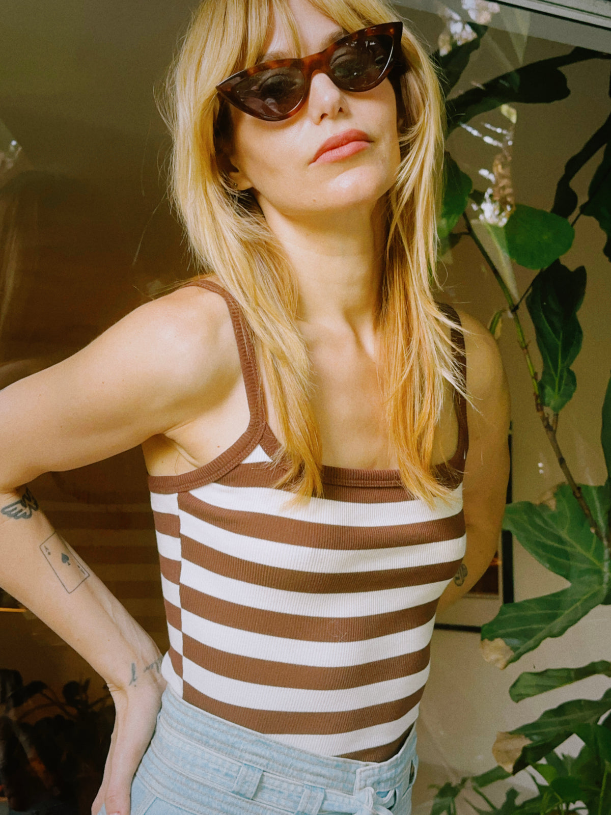 Gainsbourg tank in 70's brown | restocked