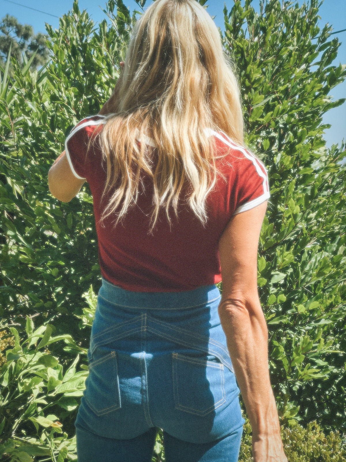 Malibu tee in crimson