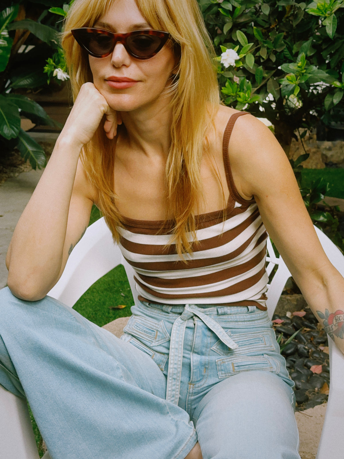 Gainsbourg tank in 70's brown | restocked