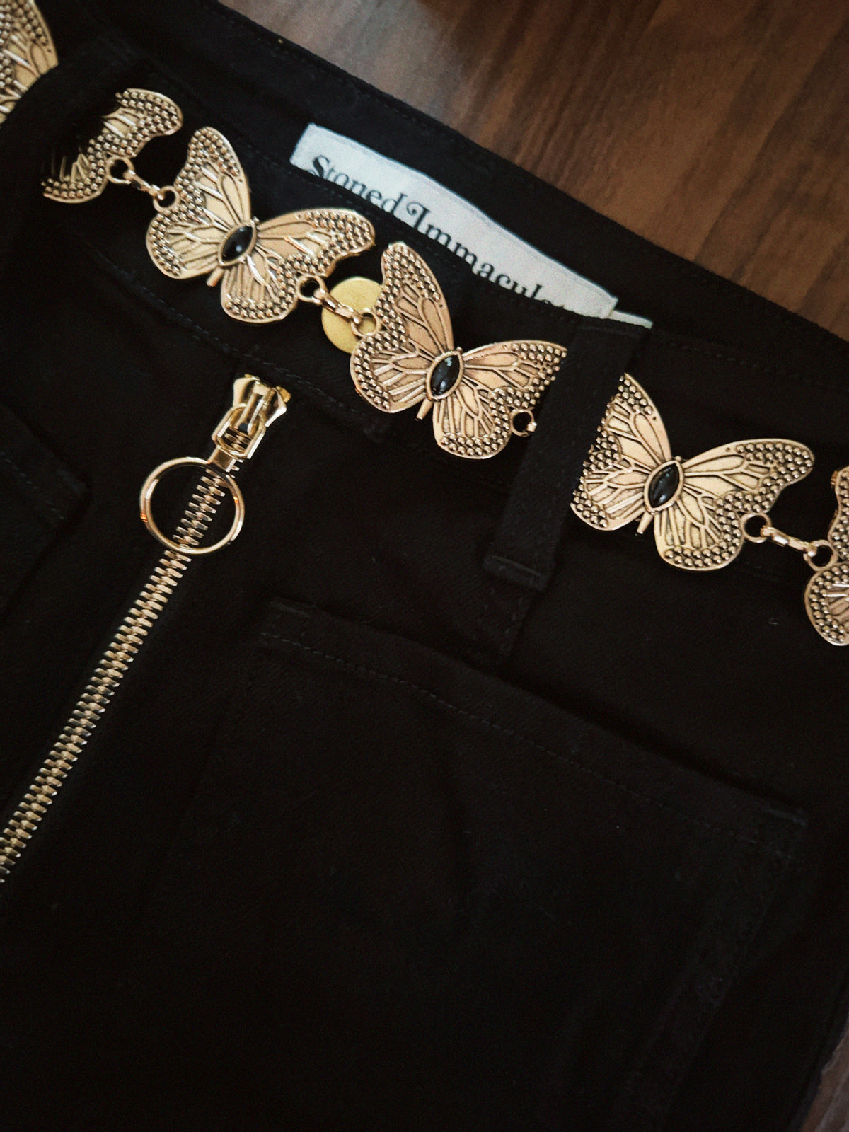 Little wing belt in black