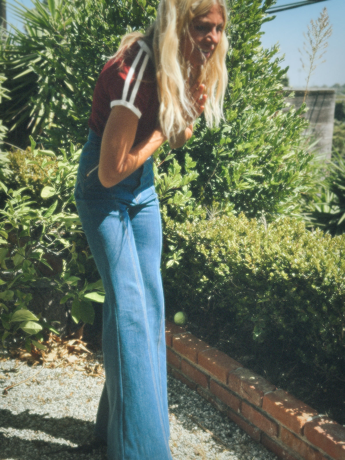 Malibu tee in crimson