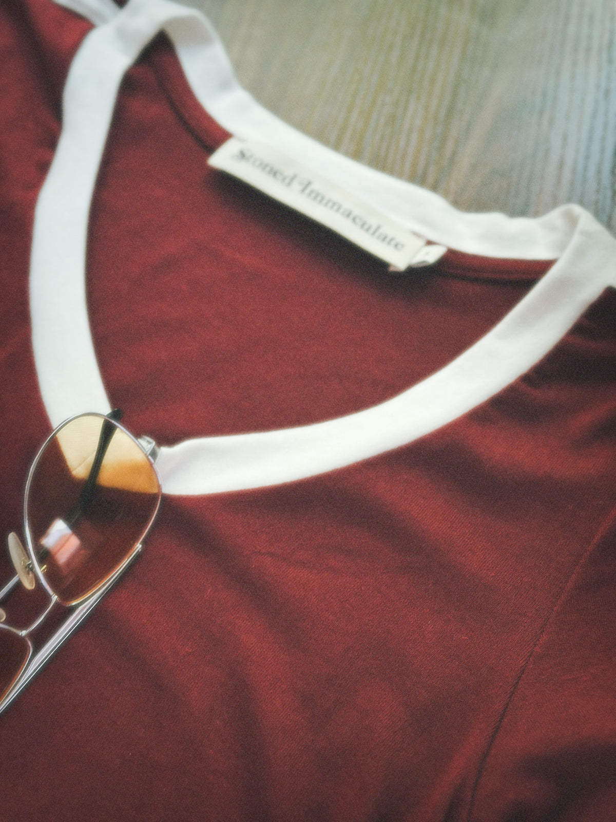 Malibu tee in crimson