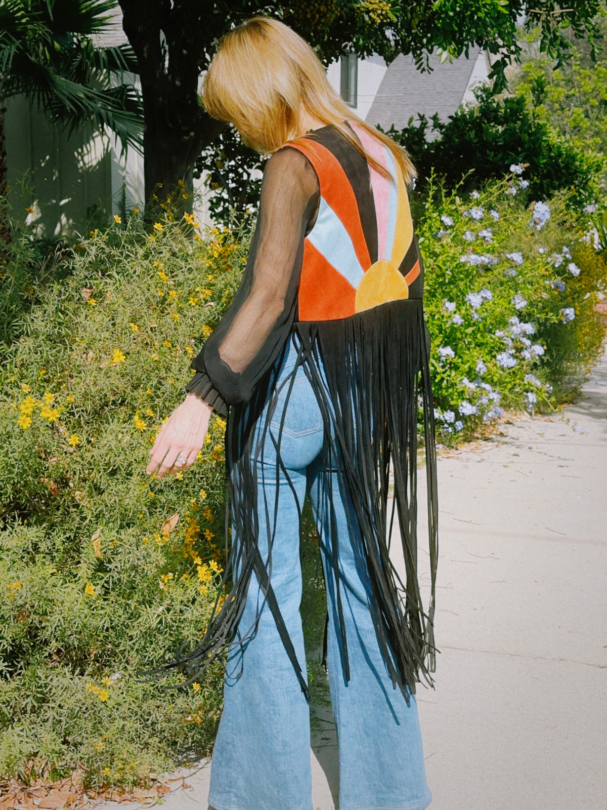 California Dreamin vest in black