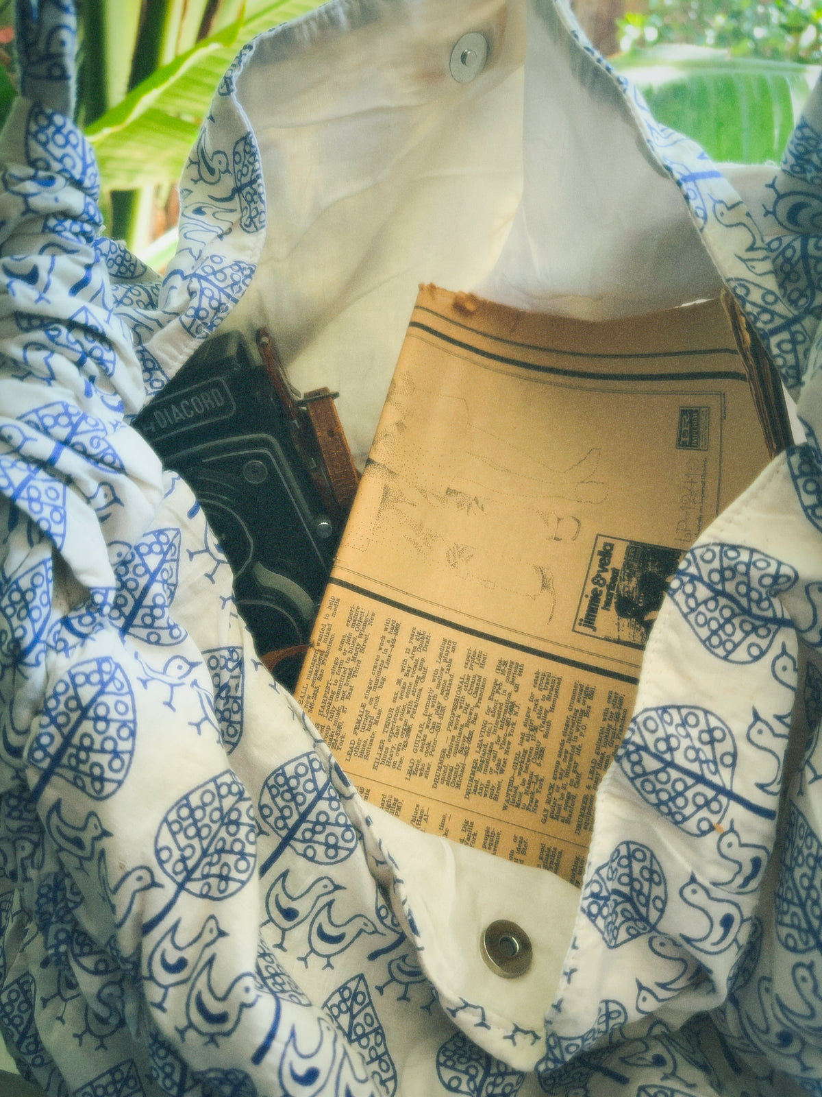 Roadtrip bag : Folk birds FINAL SALE