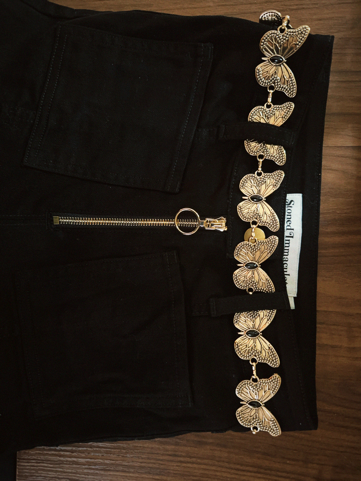 Little wing belt in black