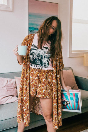 
                  
                    Yellow Rose Challis Shorts
                  
                