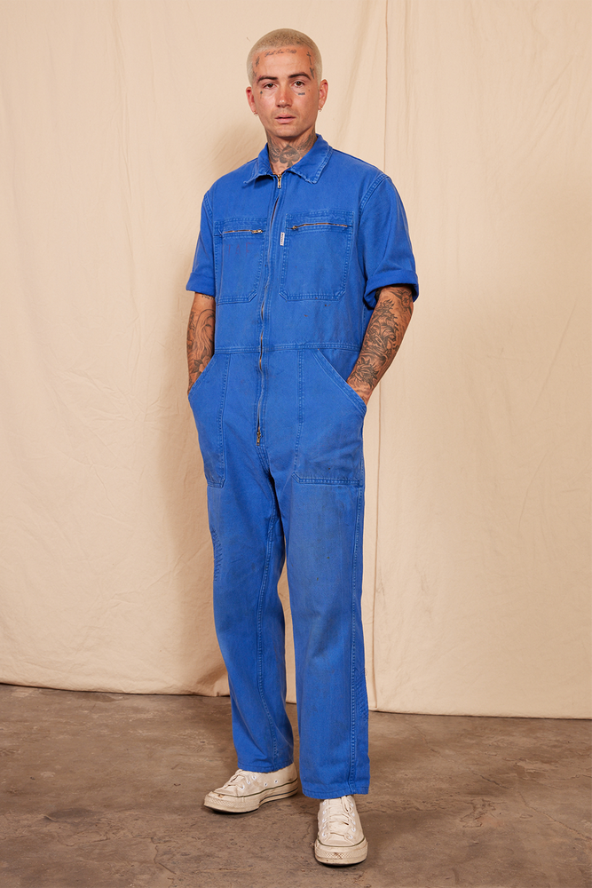 
                  
                    80's Reworked Vintage Moran's Coverall Jumpsuit
                  
                