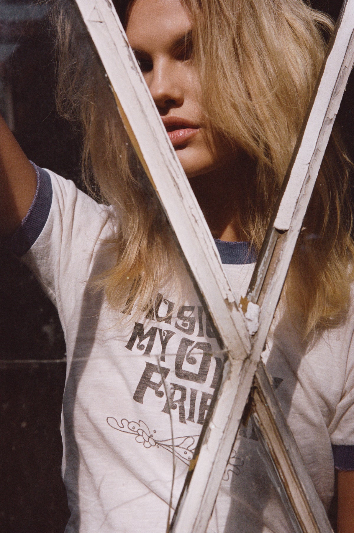 music is my only friend ringer tee