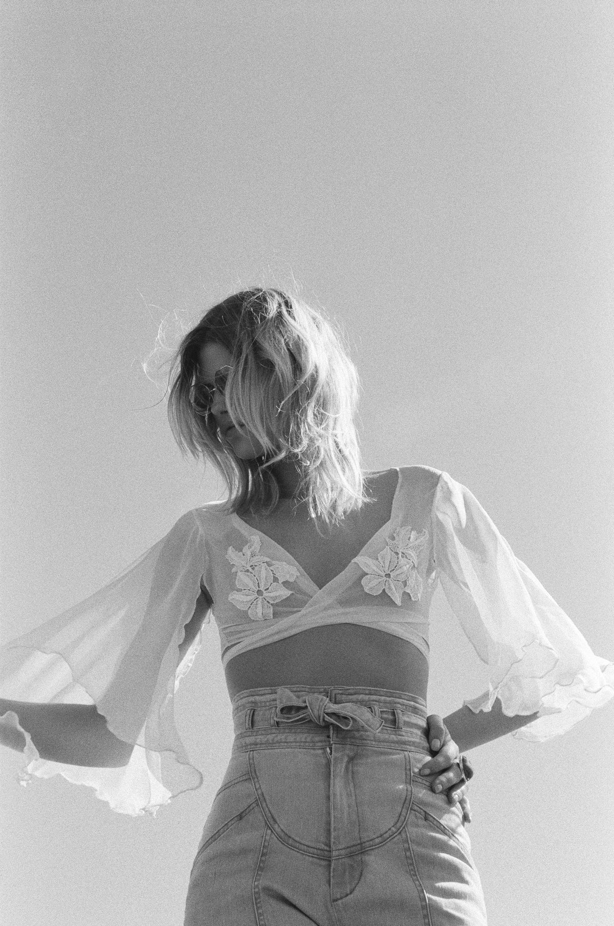 Stevie silk top