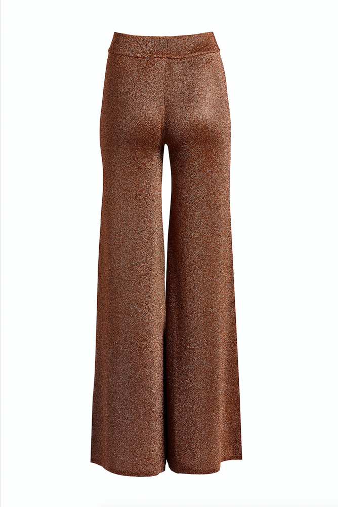 
                  
                    Ally wide leg lurex pant copper
                  
                
